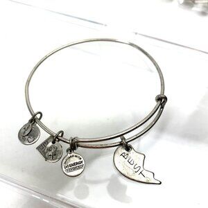 Alex and Ani Best Friend Charm Bracelet - Silver Finish Expands 2"- 3.5"